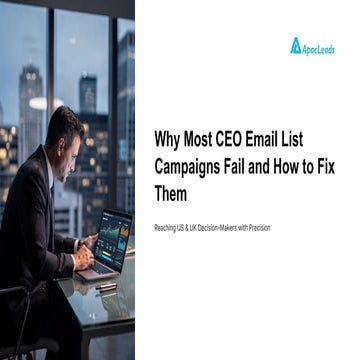 Why Most CEO Email List Campaigns Fail and How to Fix Them | PDF