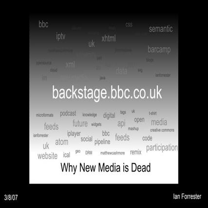 Why New Media is Dead - Manchester