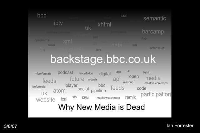 Why New Media is Dead - Manchester