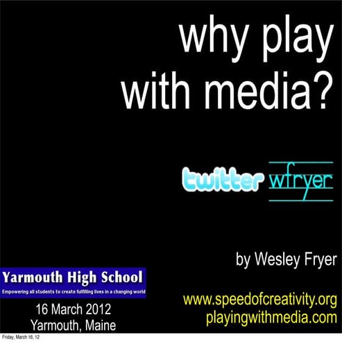 Why Play With Media?