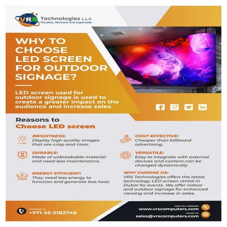 Why to Choose LED Screen for Outdoor Signage?