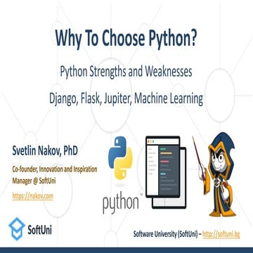 Why to Choose Python? | PPT