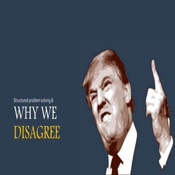 Why we disagree