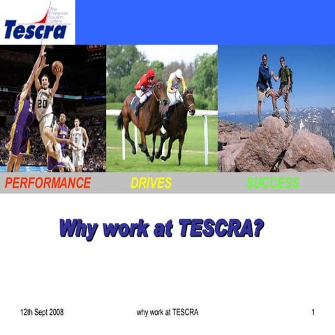 Why Work At TESCRA ?