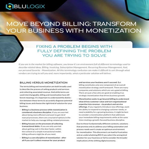 Creating a Monetization Framework For Your Business | PDF