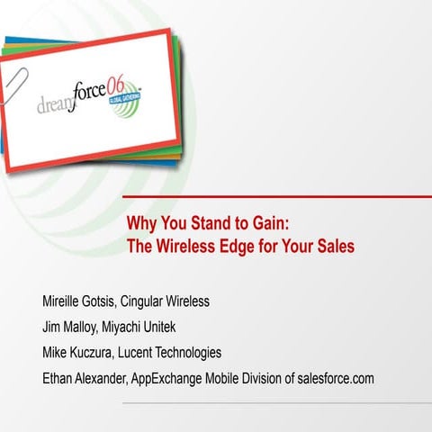 Why You Stand to Gain - The Wireless Edge for Your Sales