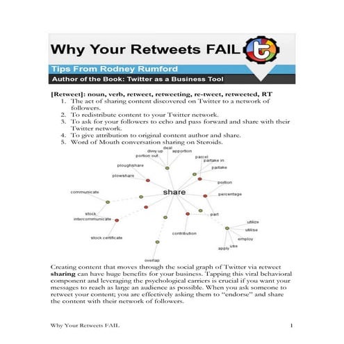 Twitter: Why Your Re-Tweets Fail