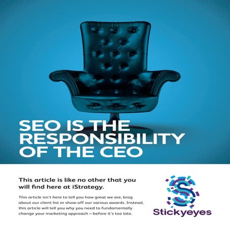 Why SEO is the responsibility of the CEO