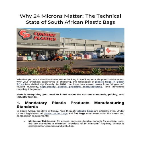 Why 24 Microns Matter The Technical State of South African Plastic Bags ...