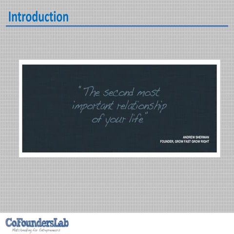 Why a co founder is important - chip werner - cofounderlab