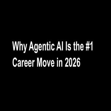 Why Agentic AI Is the #1 Career Move in 2026 | PDF