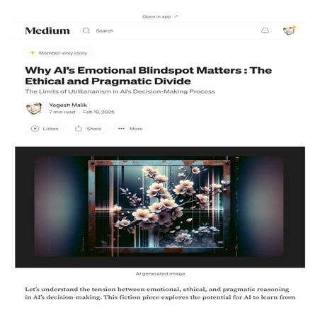 Why AI’s Emotional Blindspot Matters _ The Ethical and Pragmatic Divide _ by ...