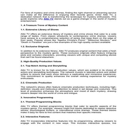 Why Alibi TV is a Game-Changer for Mystery Enthusiasts.pdf
