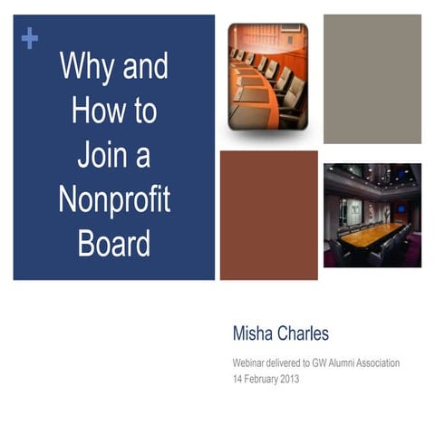 Why and How to Join a Nonprofit Board