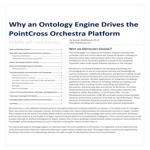 Why And Ontology Engine Drives The Point Cross Orchestra Engine
