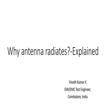 Why antenna radiates-explained