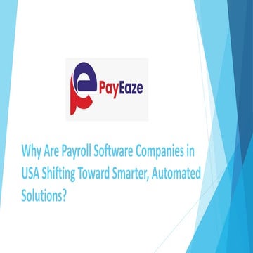 Why Are Payroll Software Companies in USA Shifting Toward Smarter ...