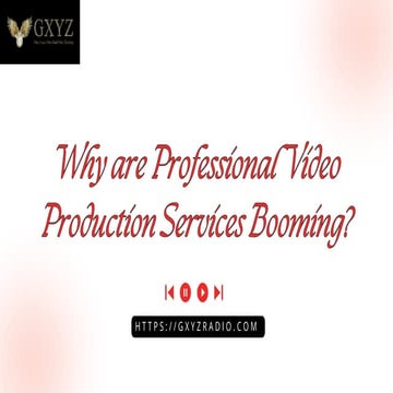 Why are Professional Video Production Services Booming.pdf