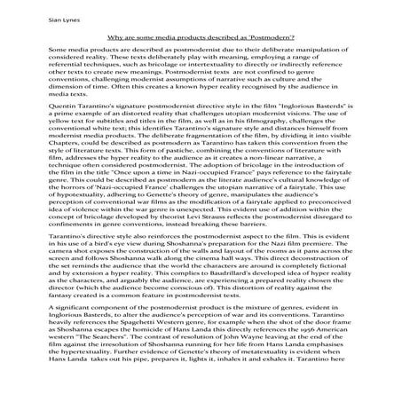 Why are some media products considered postmodern