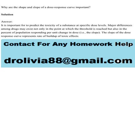Why are the shape and slope of a dose-response curve importantS.pdf