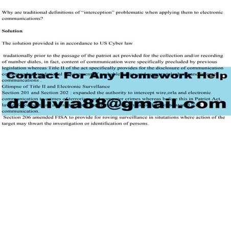 Why are traditional definitions of “interception” problematic when a.pdf