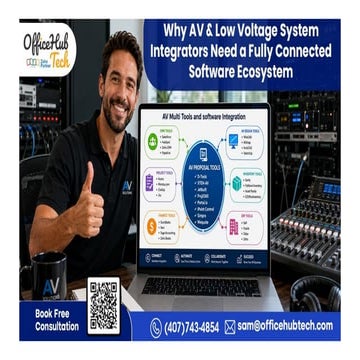 Why AV & Low Voltage System Integrators Need a Connected Software ...