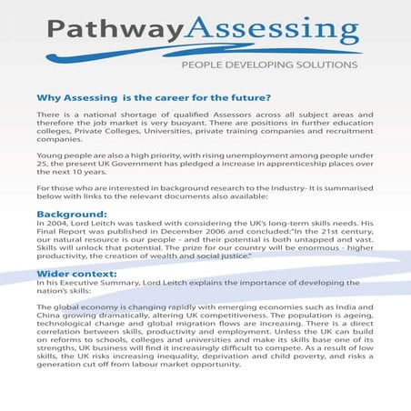 Why Become an NVQ Assessor?  How to become an NVQ Assessor 
