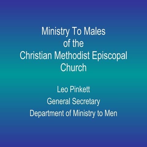 Why Black Men Don't Go To Church