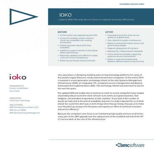 Why bmc remedy is better than hp 4.5