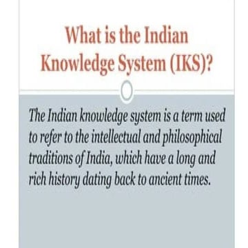 significance of iks and why do we have to study it