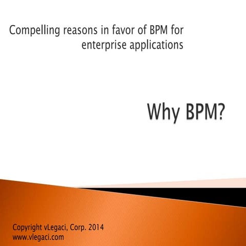 Why BPM for Enterprise Software