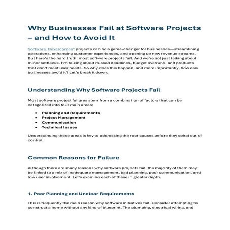 Why Businesses Fail at Software Projects – and How to Avoid It.pdf