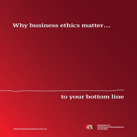 Why business ethics matter to your bottom line
