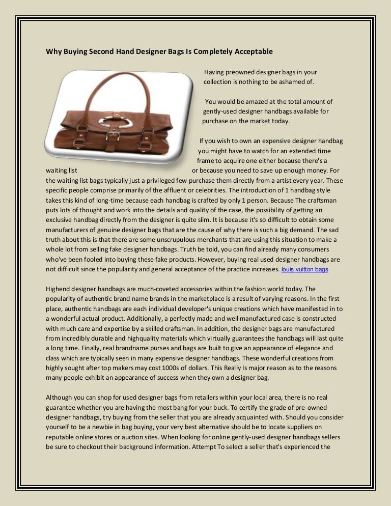 gently used designer purses