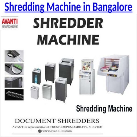 Why Buy Shredder From Shredding Machine Manufacturers in India? | PPTX