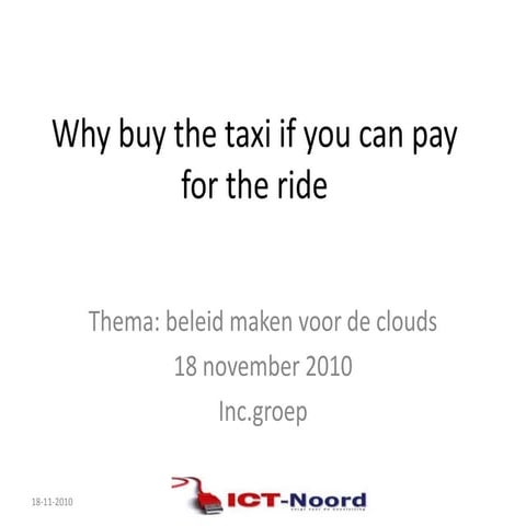 Why buy the taxi if you can pay