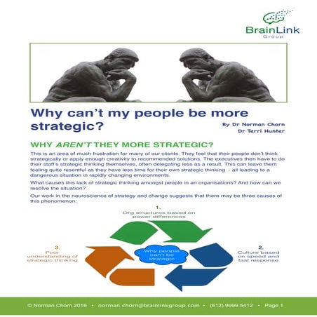 Why can't my people be more strategic? 