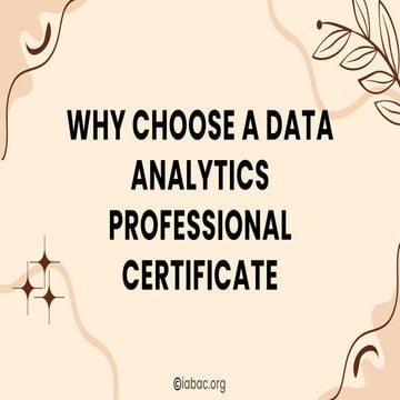 Why Choose a Data Analytics Professional Certificate | IABAC