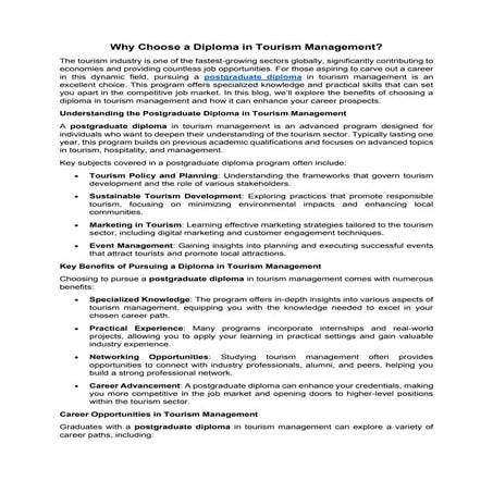 Why Choose a Diploma in Tourism Management.pdf