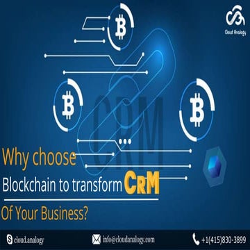 Why choose Blockchain to transform CRM of your business? 