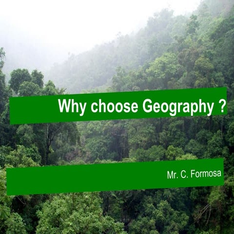Why Choose Geography | PPT