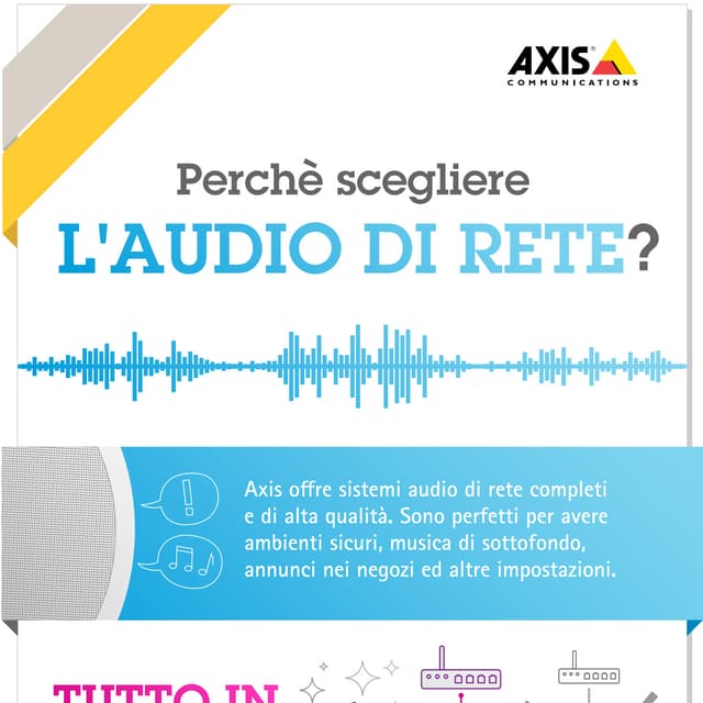 Infografica: perchè scegliere l'audio di rete?