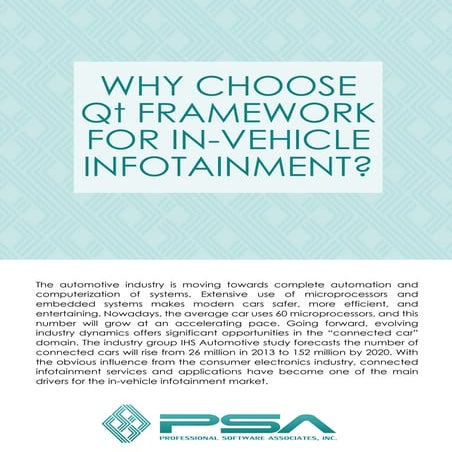 Why choose qt framework for in vehicle infotainment