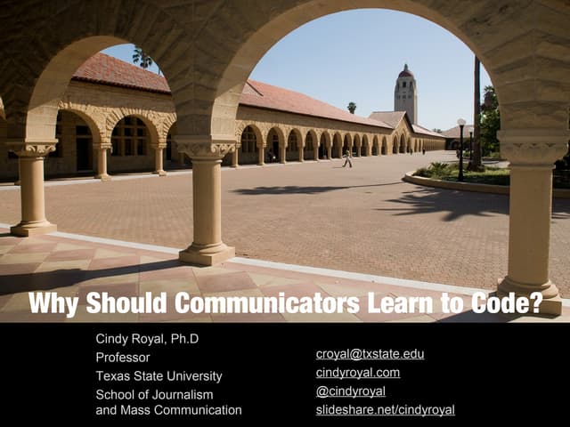 Why Should Communicators Learn to Code?