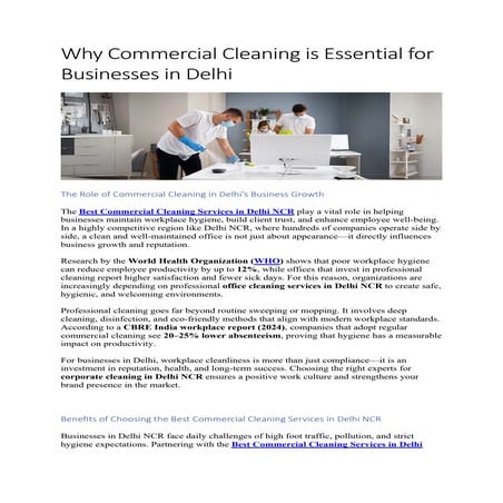 Why Commercial Cleaning is Essential for Businesses in Delhi.pdf