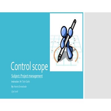 Scope Management Plan: Defining and Controlling Project Success | PDF