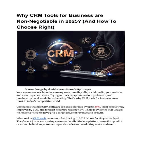 Why CRM Tools for Business are Non-Negotiable in 2025_ (And How To Choose Rig...