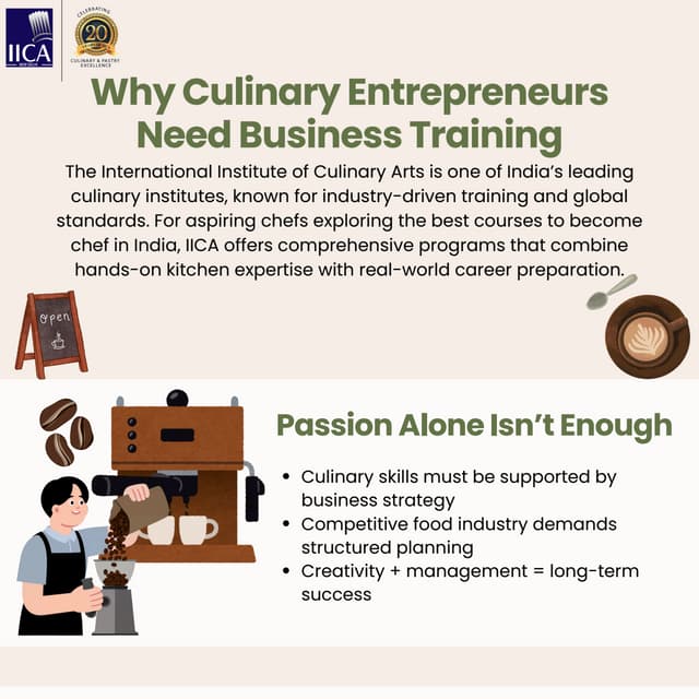 Why Culinary Entrepreneurs Need Business Training | PDF