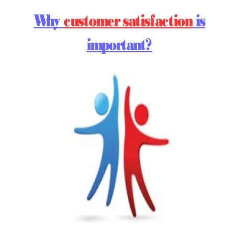 Why customer satisfaction is important?