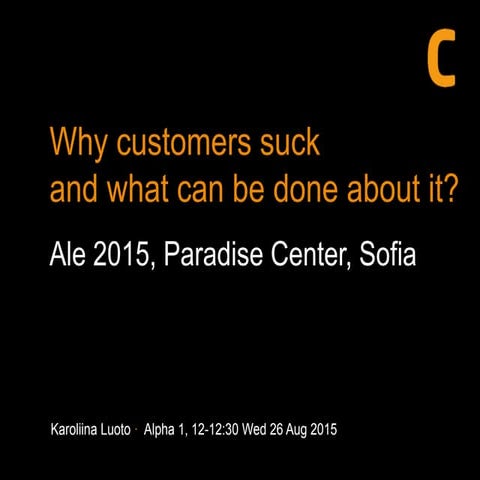 Why customers suck in agile and how could they be helped?